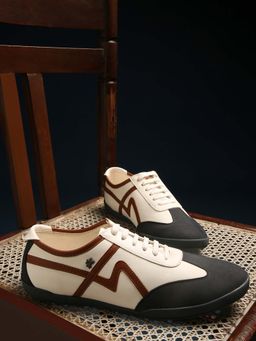 BUCKAROO - Vegan Leather Navy Casual Sneakers for Men | Mens Casual Shoes: BANDIT