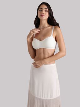 Wacoal - Basic Mold Padded Non-Wired 3/4Th Cup Everyday T-Shirt Bra - Cream
