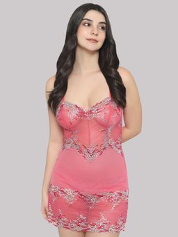 Wacoal - Women's Embrace Lace Non Padded Non Wired Bridal Wear Short Pink Babydoll