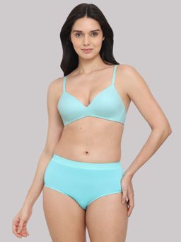 Wacoal - Womens How Perfect Padded Non-Wired 3/4Th Cup Seamless T-Shirt Bra - Aqua