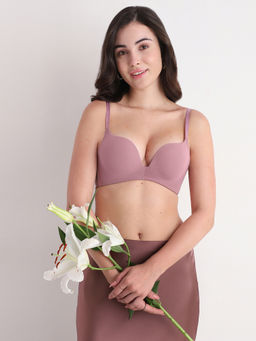 Wacoal - Womens Dreamy Curve Padded Non-wired 3/4th Cup Wear Push-up Bra - Pink