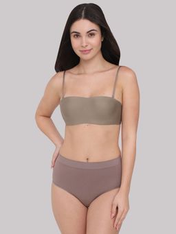Wacoal - Womens Basic Mold Padded Wired Half Cup Strapless Bandeau T-Shirt Bra - Brown