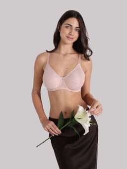 Wacoal - Womens Rainna Non-Padded Full Cup Seamless Lace Plus Size Bra - Beige