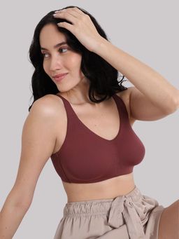 Wacoal - Basics Essentials Live In Non-Padded Full Cup T-Shirt Bra-Dark Brown