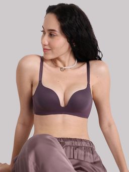 Wacoal - Womens Dreamy Curve Padded Non-Wired Everyday Wear Push-Up Bra-Wine