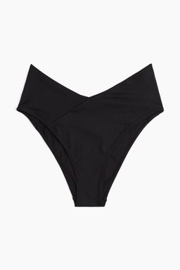 H&M - Women Black High Waist Cheeky Bikini Bottoms