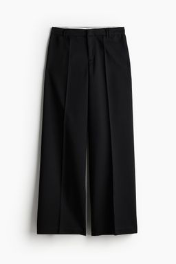 H&M - Women Black Wide Tailo Trousers