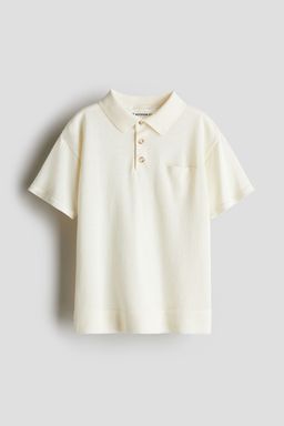 H&M - Boys Cream Silk-Blend Polo Shirt