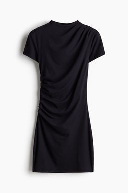 H&M - Women Black Draped Bodycon Dress