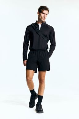 H&M MOVE - Black Mid-Length Sports Shorts with Drymove
