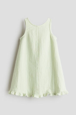 H&M - Girls Green Cotton Muslin Dress