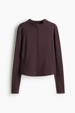 H&M MOVE - Sports Jacket With Cool Hand feel Dry move Brown