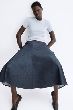 H&M - Women Grey Fitted Cotton T-Shirt