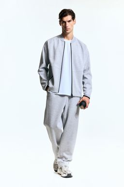 H&M MOVE - Sports Bomber Jacket With Dry move Grey