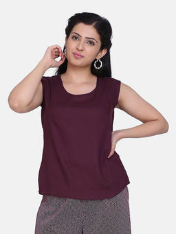 Powersutra - Rayon Top - Maroon