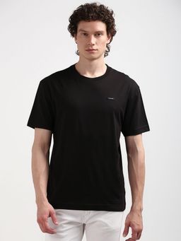 Calvin Klein - Black Solid Relaxed Fit Cotton T-Shirt