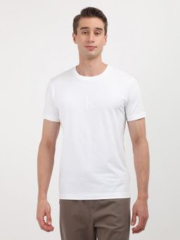 Calvin Klein - White Logo Slim Fit Cotton T-Shirt