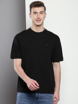 Calvin Klein - Black Solid Relaxed Fit Cotton T-Shirt