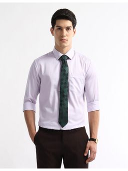 Arrow - Mens Self Design Vertical Stripes Ceremony Shirt