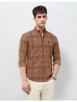 U.S. Polo Assn. Denim Co. - Mens Tartan Checks Corduroy Shirt