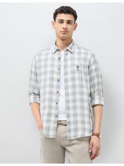 U.S. Polo Assn. Denim Co. - Mens Tartan Checks Regular Fit Shirt