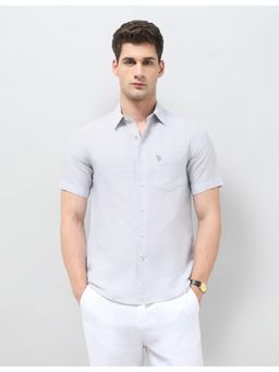 U.S. POLO ASSN. - Mens Heathered Tailored Fit Shirt