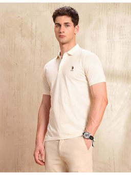 U.S. POLO ASSN. - Mens Textured Slim Fit Polo T-Shirt