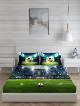 Boutique Living - Rainbow Flick 150 TC King Bedsheet -Multi-Color