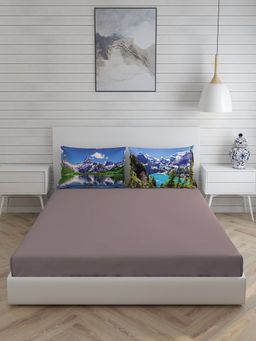 Boutique Living - Globe Trotter 200 TC King Bedsheet -Taupe