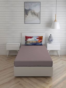 Boutique Living - Globe Trotter 200 TC Single Bedsheet -Grey