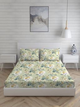 Boutique Living - Iris Gaze 160 TC King Bedsheet -Green
