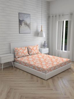 Boutique Living - Signature Sateen 300 TC Double Bedsheet -Orange