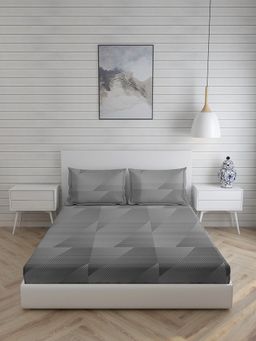 Boutique Living - Mystic Hues 270 TC Double Bedsheet -Grey