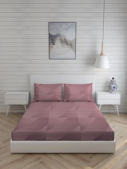 Boutique Living - Mystic Hues 270 TC Double Bedsheet -Wine