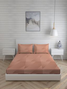 Boutique Living - Mystic Hues 270 TC Double Bedsheet -Orange