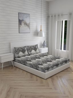 Boutique Living - Untamed 270TC TC King Bedsheet -Black