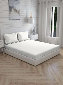 Boutique Living - Emerald 230 TC King Bedsheet -White