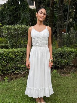 The Clothing Factory - Cambric Ruffle Maxi Dress