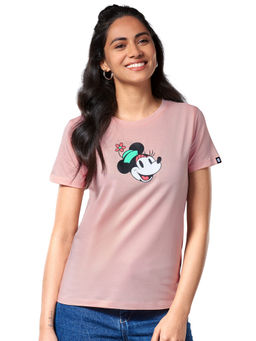 The Souled Store - Official Disney Minnie Face (supima) T-Shirts for Womens