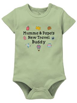 Zeezeezoo - Mumma and Papa's New Travel Buddy Cotton Printed Bodysuit