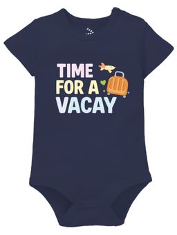 Zeezeezoo - Navy Time For A Vacay Pure Cotton Bodysuit