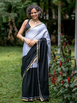 Suta - Multi Cotton Blend Saree without Blouse