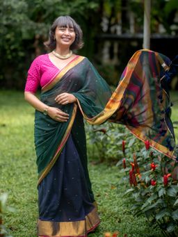 Suta - Multi Pure Cotton Saree without Blouse