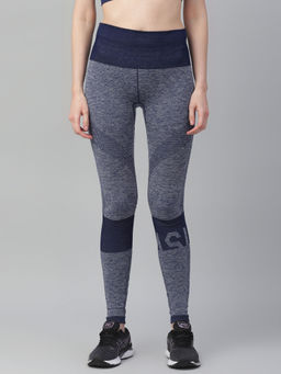 ASICS - Blue Solid Seamless Tight