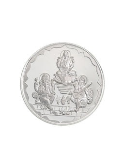 Bangalore Refinery - 50 Gram 999 Purity Lakshmi-Ganesh-Saraswati Silver Coin