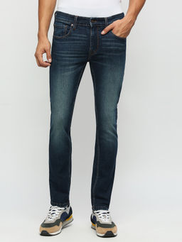 Pepe Jeans - Vapour Tapered Fit Low Waist Jeans Navy Blue