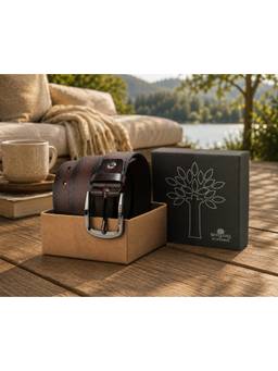 WOODLAND - Casual Brown Leather Belts
