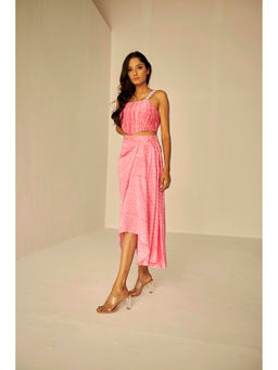 BETRUE - Shibori Bustier And Skirt Set (Set of 2)