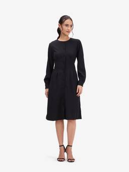 Strong And Brave - Black A-line Dress