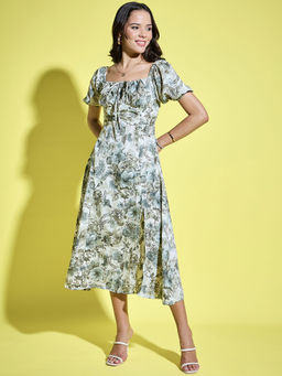 ANVI Be Yourself - Floral Printed Midi Dress